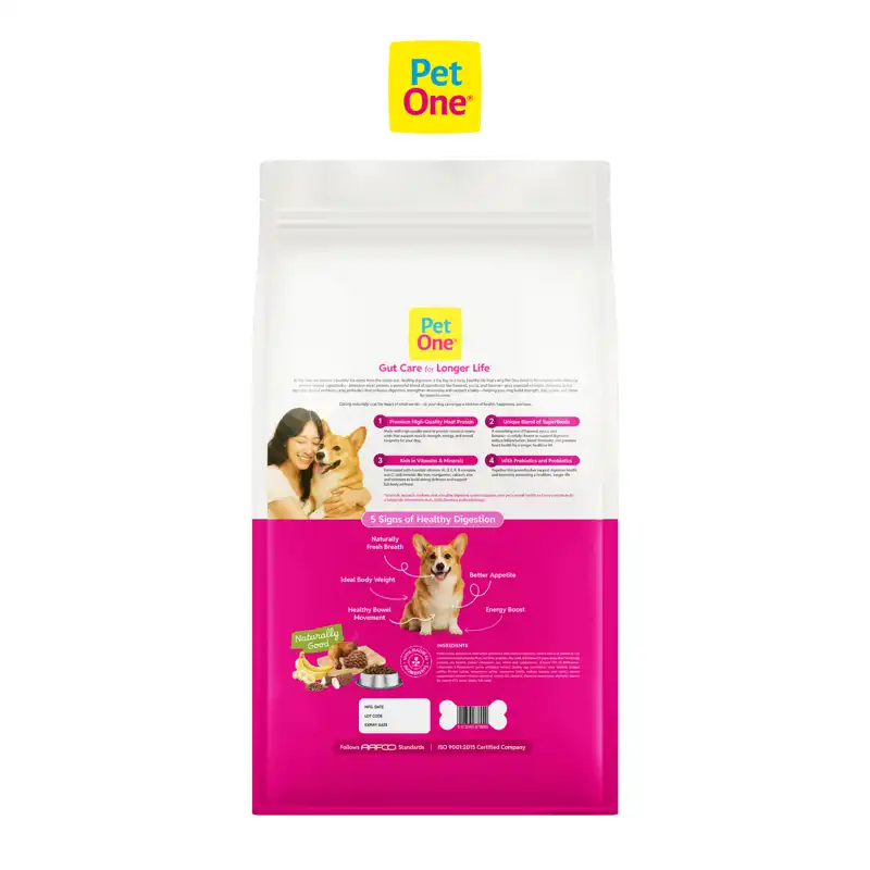 THỨC ĂN PET ONE DÀNH CHO CHÓ TRƯỞNG THÀNH VỚI PHỨC HỢP HỖ TRỢ ĐƯỜNG RUỘT - Ảnh 12
