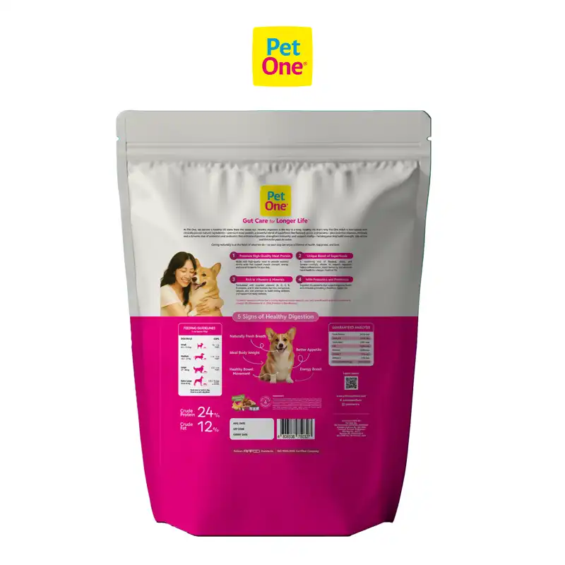 THỨC ĂN PET ONE DÀNH CHO CHÓ TRƯỞNG THÀNH VỚI PHỨC HỢP HỖ TRỢ ĐƯỜNG RUỘT - Ảnh 6